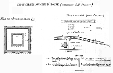 Plan du Fanum de Chalain (La Diana)