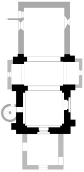 Plan de l'église de St Priest