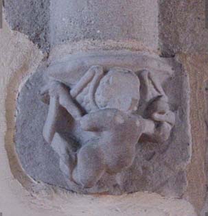 Cul de lampe sculpté de l'église