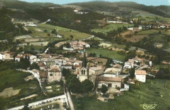 Vue aérienne Marcoux, carte postale ancienne