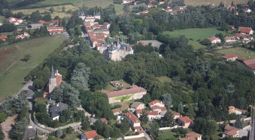 Vue aérienne du bourg