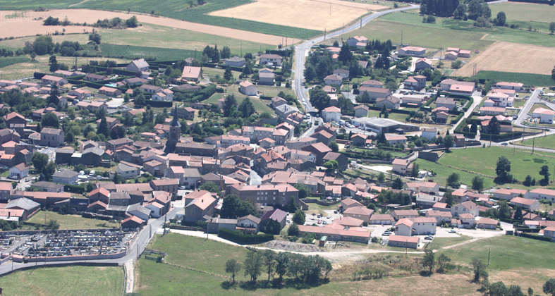 Vue aérienne du bourg