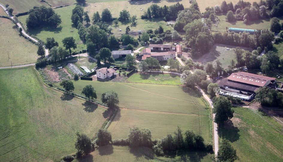 Vue aérienne Sury le Bois