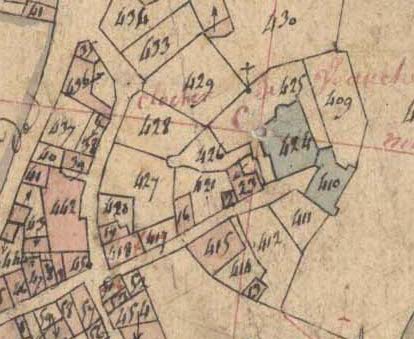 Cadastre Napoléon du bourg ancien