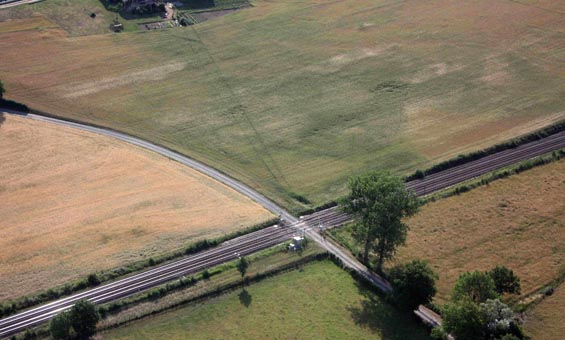 Voie vers Bel-Air, prospection aérienne